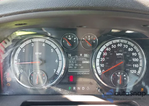 2012 Ram 1500 Slt из США, поврежденный, VIN 1C6RD6LT4CS169281